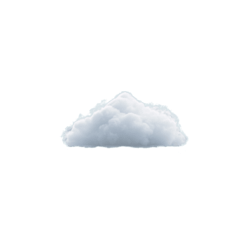 Fluffy white cloud isolated on transparent background, soft and airy texture, realistic weather element, peaceful and calm atmosphere, suitable for digital design and creative projects png