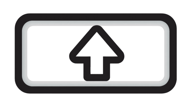 caricare freccia icona nero schema trasparenza sfondo semplice design digitale simbolo utente interfaccia ragnatela elemento moderno minimo isolato stile png