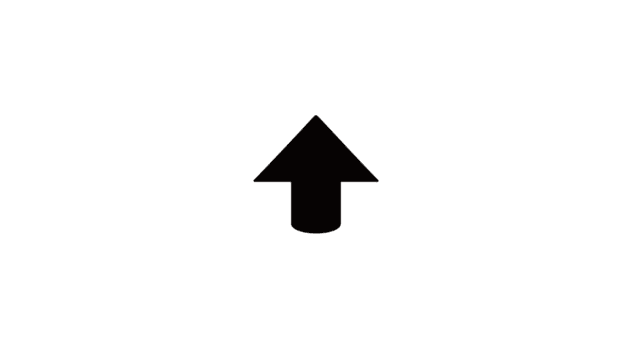Upward pointing black arrow icon on transparent background, simple direction symbol for navigation, interface, or web design, minimal and modern style png