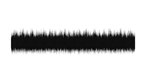 Abstract black and white sound wave pattern, digital audio waveform, isolated on transparent background, modern minimal design, technology concept, energetic and dynamic visual element png