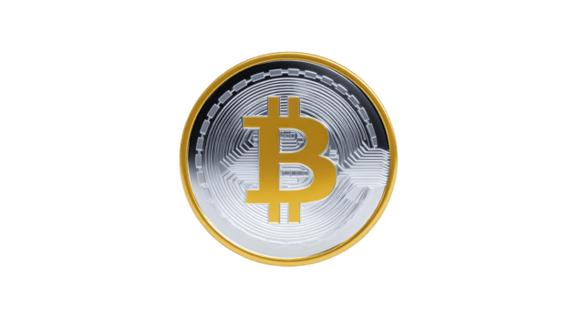 oro bitcoin moneta con digitale circuito modello criptovaluta simbolo finanziario tecnologia investimento futuristico isolato su trasparenza sfondo brillante moderno ricchezza innovazione png