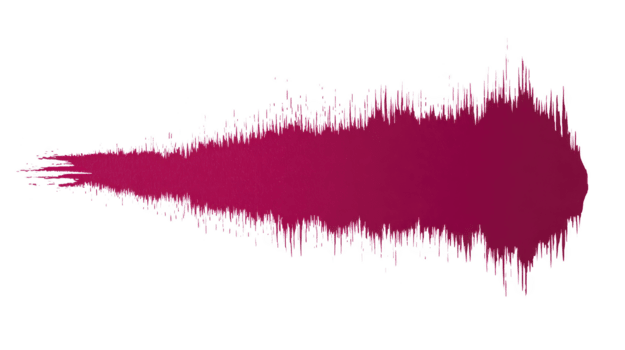 Magenta paint splash with dynamic, energetic texture and jagged edges, isolated on transparent background, ideal for creative design, abstract art, or modern graphic projects png