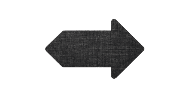 noir La Flèche icône texturé surface droite direction isolé sur transparent Contexte Facile géométrique forme moderne minimal style la navigation symbole numérique graphique élément png