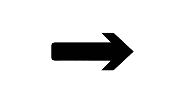 Right arrow icon black silhouette simple design isolated on transparent background used for navigation direction interface or web button modern and minimal style png