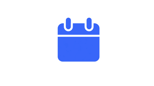 blu calendario icona semplice piatto design isolato su trasparente sfondo rappresenta Data programma evento pianificazione e organizzazione adatto per digitale e ragnatela applicazioni png