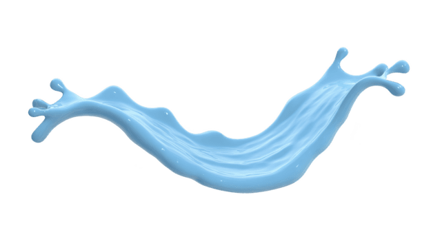 Blue liquid splash dynamic wave shape isolated on transparent background glossy texture fluid motion abstract design energetic and fresh visual suitable for creative projects png