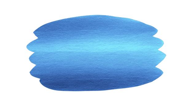 Blue watercolor abstract shape, hand painted with soft gradient and textured paper, isolated on transparent background, perfect for creative design, calm and artistic mood png