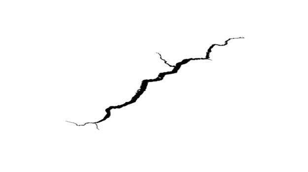 Crack black isolated transparent jagged damaged broken texture background design element create realistic broken effect for digital art or photo manipulation projects png