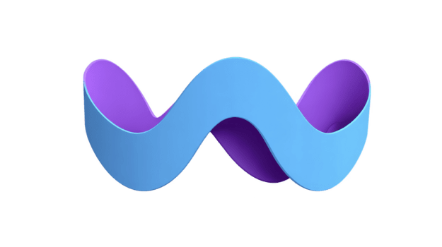 blu e viola astratto onda forma, 3d nastro disegno, moderno minimo stile, isolato su trasparente sfondo, creativo decorazione, liscio curva, giocoso e dinamico visivo elemento png