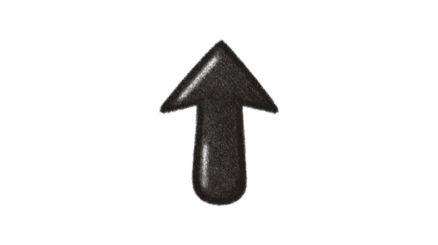 svart uppåt pil, isolerat på transparent bakgrund, symboliserar riktning, navigering, eller framsteg, med enkel och djärv design för digital eller skriva ut använda sig av png