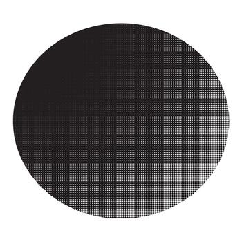 Abstract black halftone circle gradient graphic design element vector