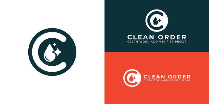 The circular logo design creatively combines the letter C with a shiny water droplet to represent cleanliness and top-notch detailing services for vehicles of all sizes. vector