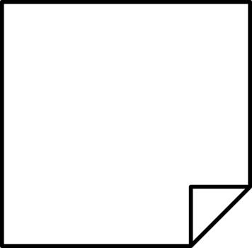 a square with a black border on a white background vector