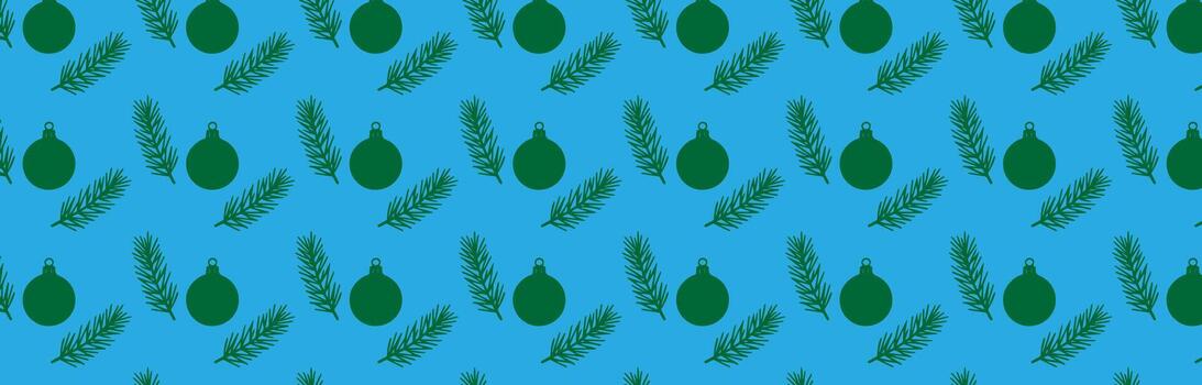 a New Year's pattern on a blue background, vector
