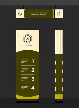 signpole Business signage for direction and navigation in commercial spaces vector