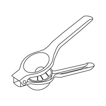 Manual citrus squeezer illustration design vector
