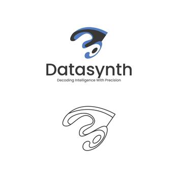 resumen fluido forma con proteger, tecnología logo modelo para ai y datos Ciencias negocio vector
