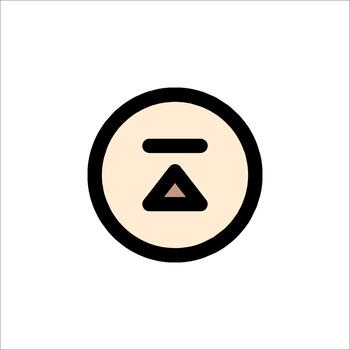 Eject Icon. Media Player Button. Upload Sign. ., interface vector