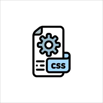 CSS File Icon Style Sheet Web Development Configuration vector