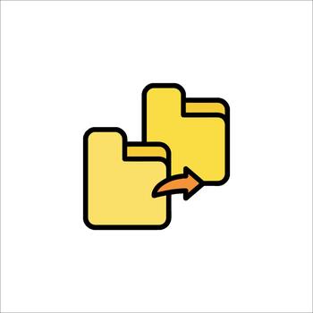 File Transfer Icon Copy Data Backup and Synchronization vector