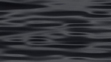 abstrakt mörk bakgrund med slät strömmande krusningar och vågor, elegant svart flytande, sömlös slinga, rörelse video