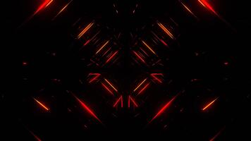 rosso e arancia infinito wireframe geometrico astrazione sfondo vj ciclo continuo nel 4k video