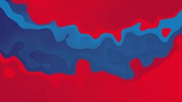 A red and blue abstract background with a wave pattern video