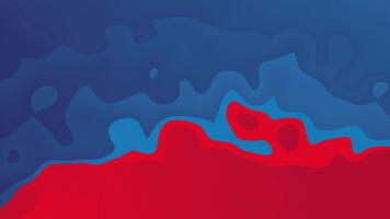 Smooth Liquid Wave Animation, Red Blue Gradient Abstract Loop video