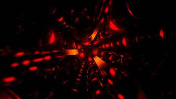 rot und Orange Cyber Strom mit pulsierend Elemente und Neon- Hintergrund vj Schleife im 4k video