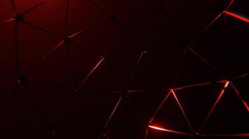 Red Flashing Geometric Wireframe Background VJ Loop in 4K video