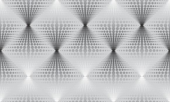 Geometric gradient pattern. Dot texture. Diagonal dotted rhombus seamless ornament vector
