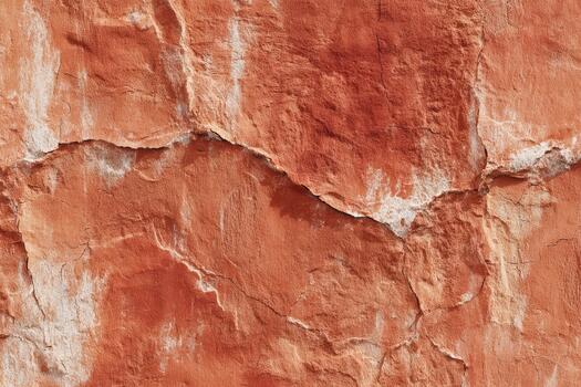 Rustic textured wall in warm orange and red tones photo