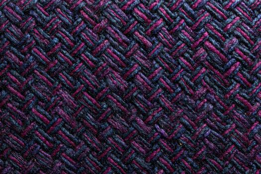 Colorful woven textile pattern in deep shades photo