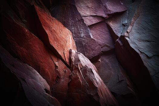 Colorful rock formations in a natural setting photo
