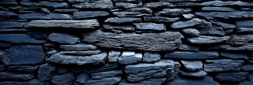 Elegant stone wall with varied textures and colors photo