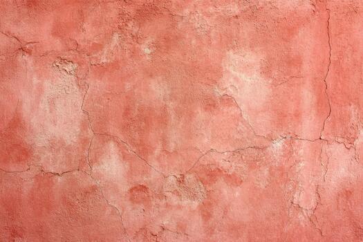 Textured pink wall with cracks in a rustic setting photo