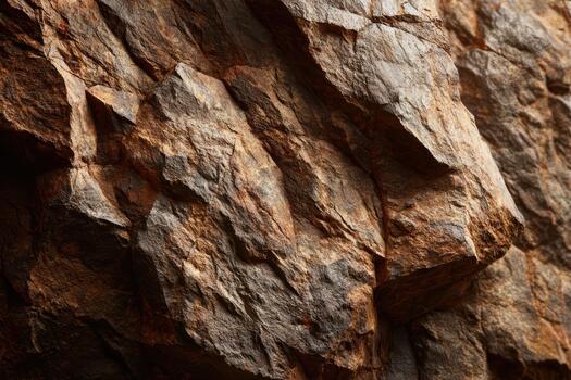 Close-up view of textured rock surface in natural setting photo