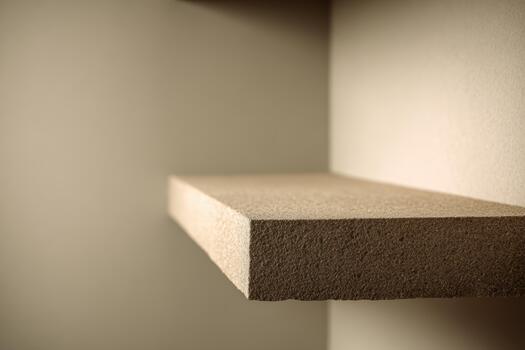 Sleek modern shelf design in neutral tones photo