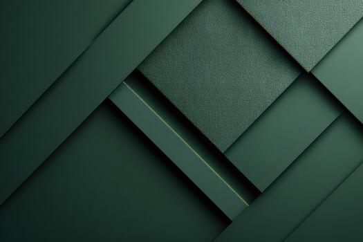 Textured green surface with layered geometric shapes photo