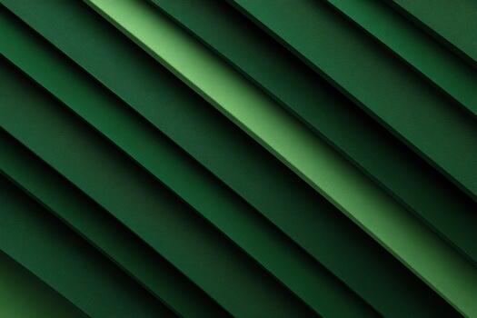 Pleated green fabric creating geometric patterns photo