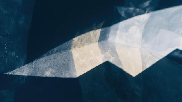 Abstract shapes and shadows creating a unique pattern photo