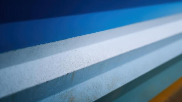 Colorful layered stripes on a textured surface photo