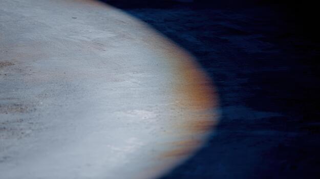 Light and shadows create abstract patterns on the floor photo