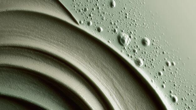 Swirling patterns and droplets on textured surface photo