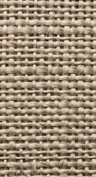 Close up view of a woven fabric texture with alternating light and dark threads creating a subtle striped pattern photo