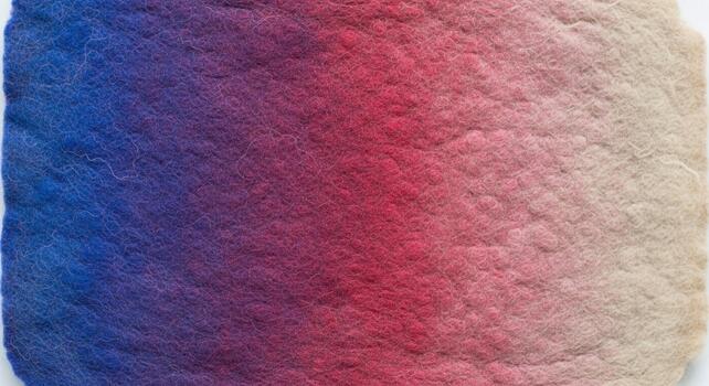 A close up textured abstract background featuring a smooth gradient transition from deep blue to vibrant red and then to a warm beige tone photo