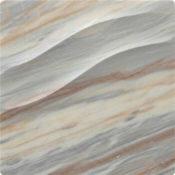 Abstract flowing wavy lines with subtle earthy tones and textured surface suggesting natural formations or artistic patterns photo