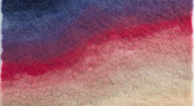 Abstract watercolor painting with a gradient of deep blues vibrant reds and soft earthy tones creating a textured atmospheric effect photo