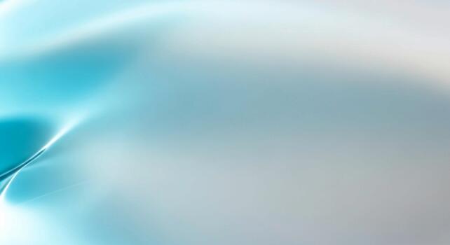 Abstract flowing light blue and white ethereal waves creating a serene and calming digital art background texture photo