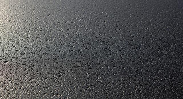 Close up textured surface with subtle light reflections and dark speckles creating a detailed abstract pattern photo